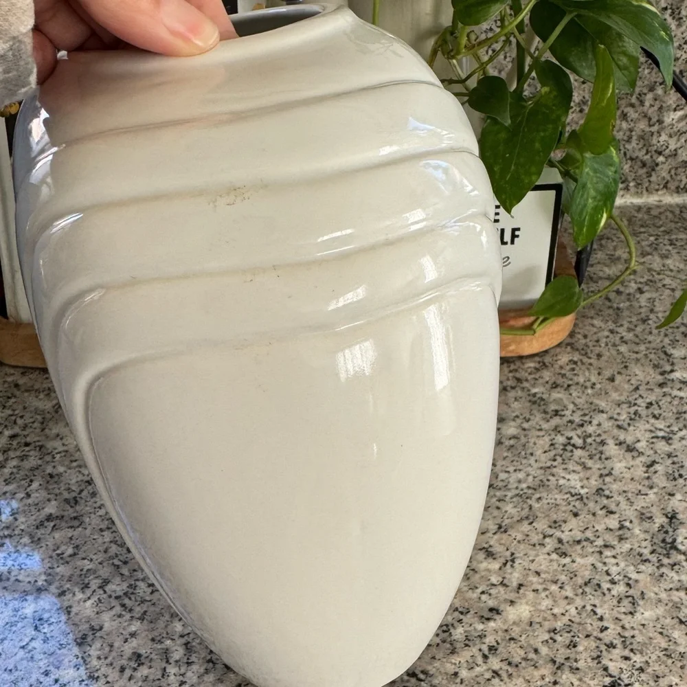 Vintage 80’s Art Deco Ceramic Vase Art Nouveau - Picture 8 of 8